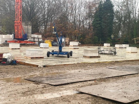 Betonblokken opbouw